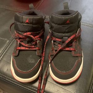 Black and Red Jordans